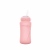 Скляна пляшка з трубочкою для пиття з силіконовим захистом Everyday Baby (240 мл) рожевий