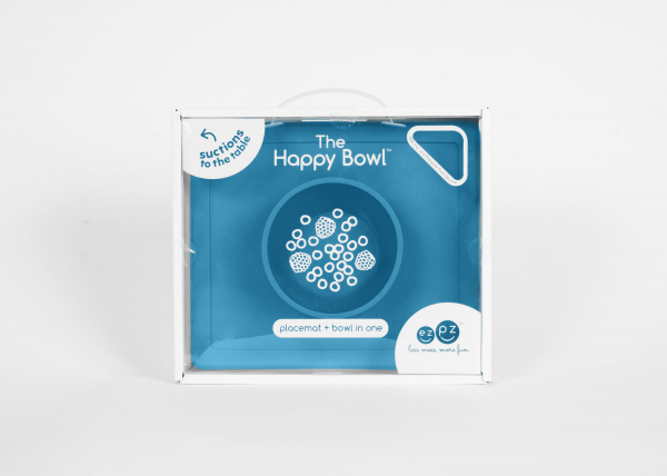 Тарілка-килимок EZPZ Happy bowl блакитний