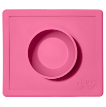 Тарілка-килимок EZPZ Happy bowl рожевий