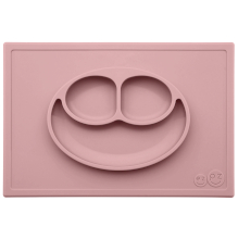 Тарілка-килимок EZPZ Happy mat рожевий