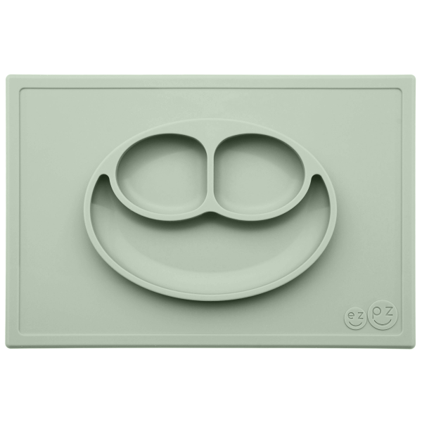 Тарілка-килимок EZPZ Happy mat оливковий