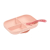 Силіконова порційна тарілка з ложкою Beaba (рожевий)