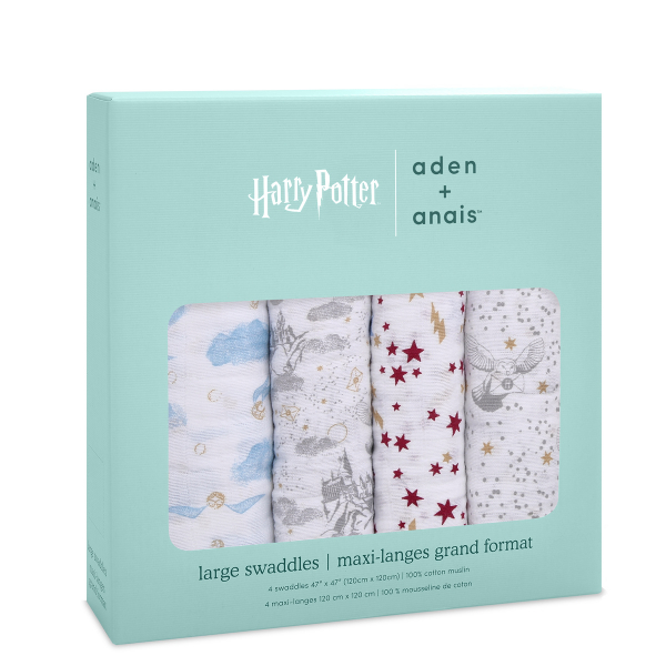 Набір пелюшок з 4-х шт Aden + Anais Harry Potter Iconic (муслін, 120x120 см)