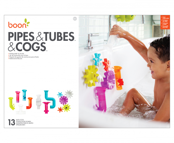 Іграшка для купання труби та гвинти Boon Pipes Cogs Tubes (13 шт.)