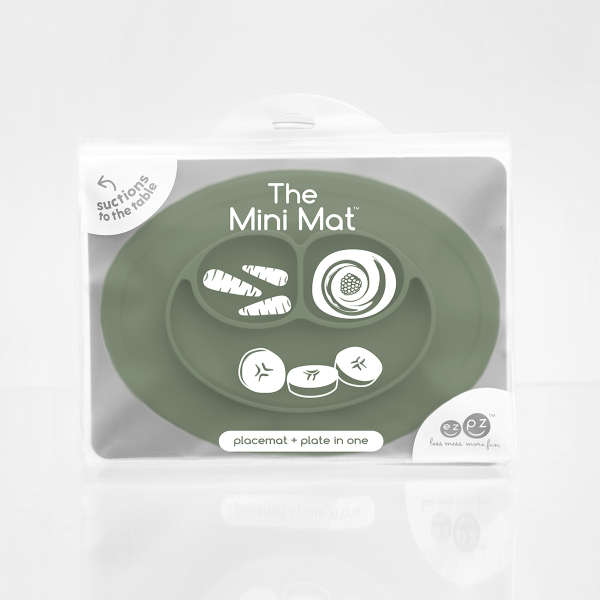 Тарілка-килимок EZPZ Mini mat оливковий