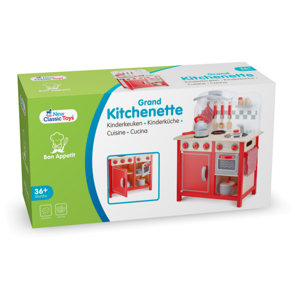 Іграшкова кухня New Classic Toys Bon Appetit DeLuxe (червоний)