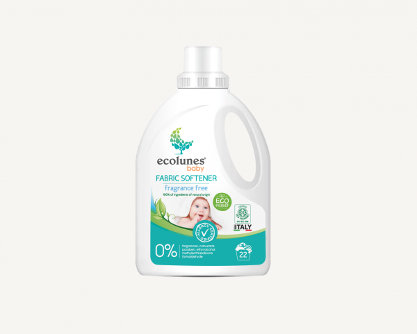 Гіпоалергенний органічний пом'якшувач тканини для дитячого одягу Ecolunes (без запаху) 1000 мл