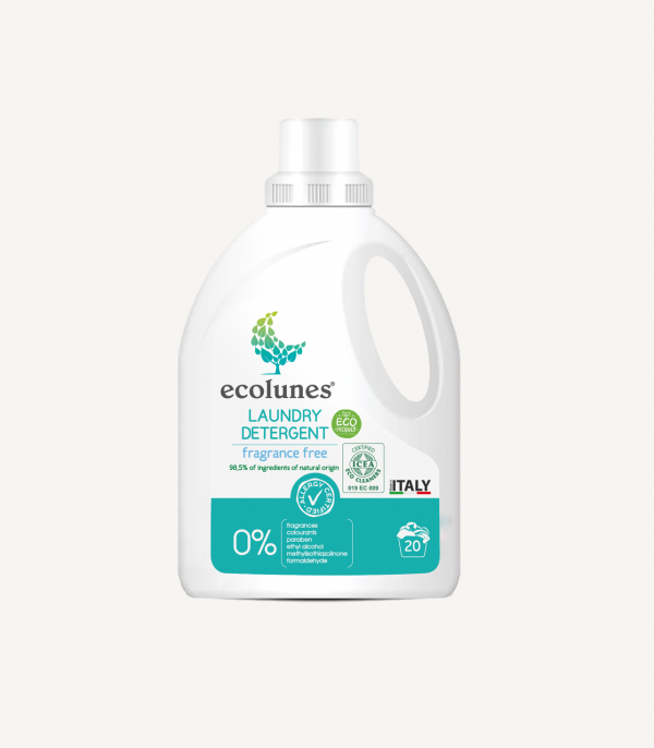 Гіпоалергенний рідкий органічний гель для прання Ecolunes (без запаху) 1000 мл