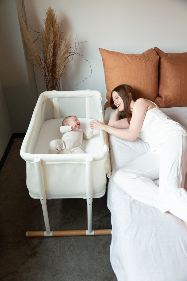 Ліжко дитяче 2 в 1 Evolux Bedside Crib Childhome (білий)