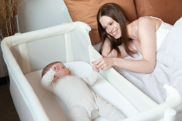 Ліжко дитяче 2 в 1 Evolux Bedside Crib Childhome (білий)