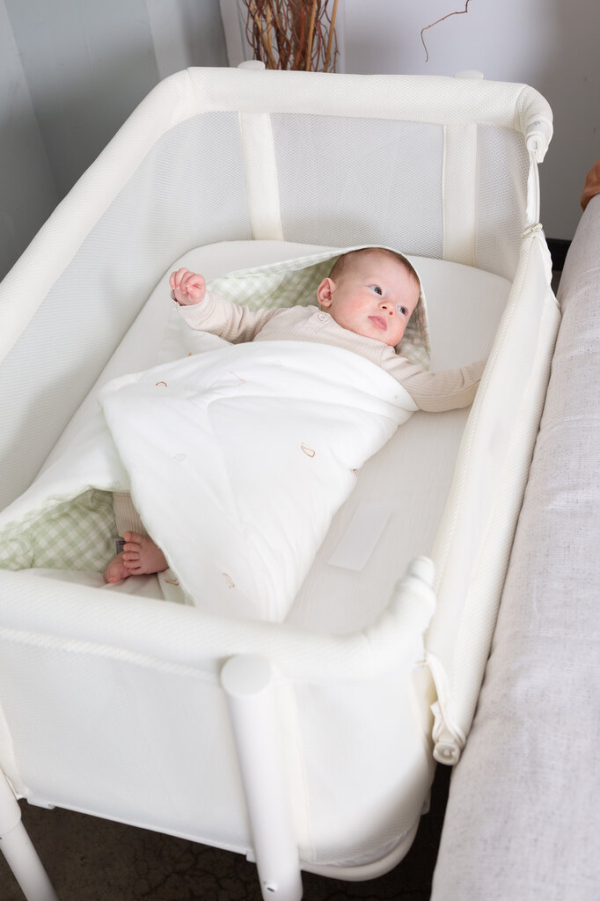 Ліжко дитяче 2 в 1 Evolux Bedside Crib Childhome (білий)