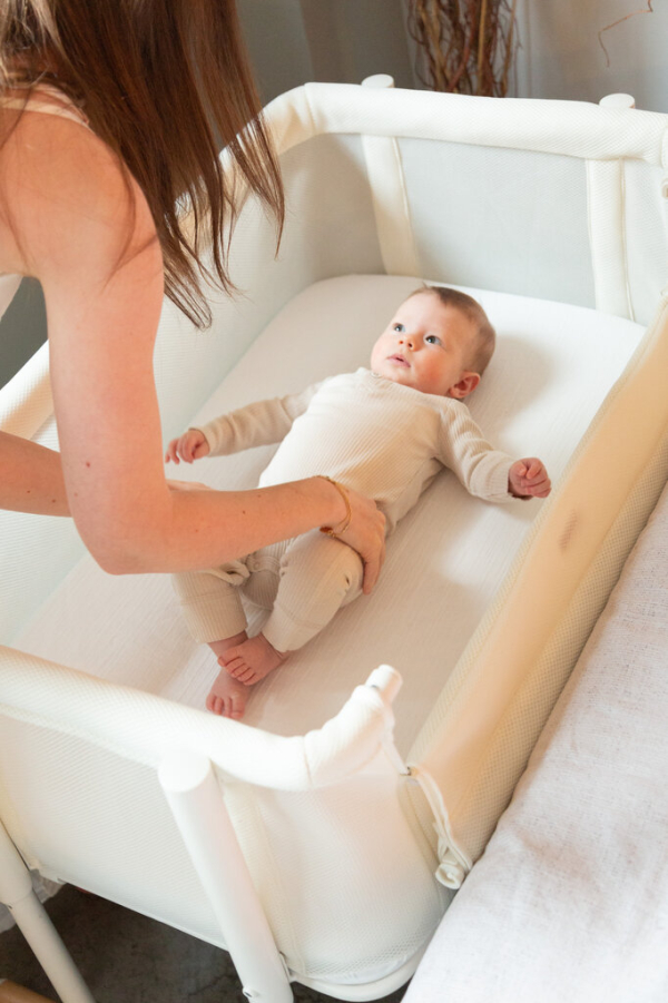 Ліжко дитяче 2 в 1 Evolux Bedside Crib Childhome (білий)