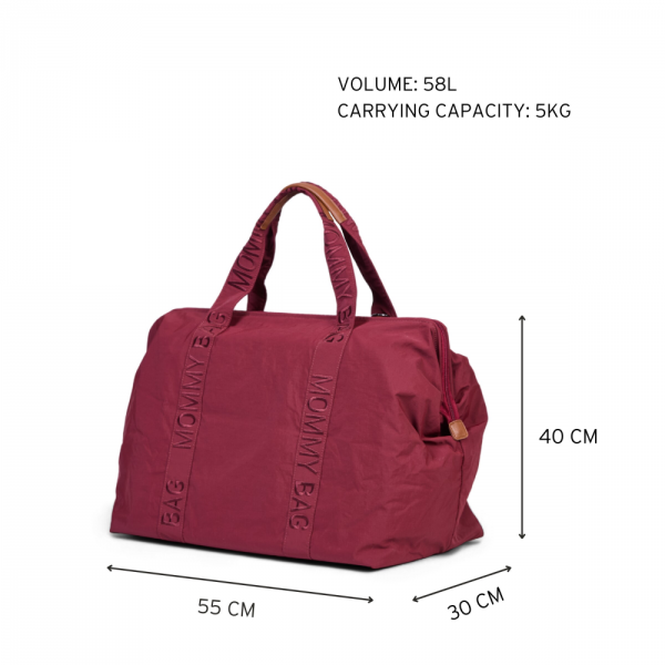Сумка Childhome Mommy bag Signature (burgundy)