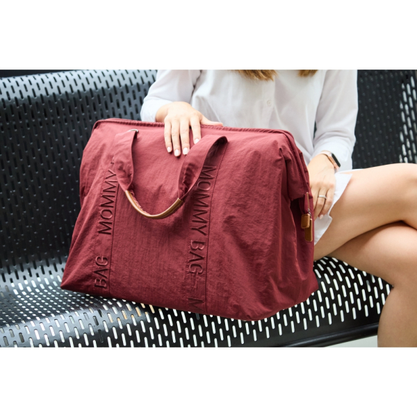 Сумка Childhome Mommy bag Signature (burgundy)